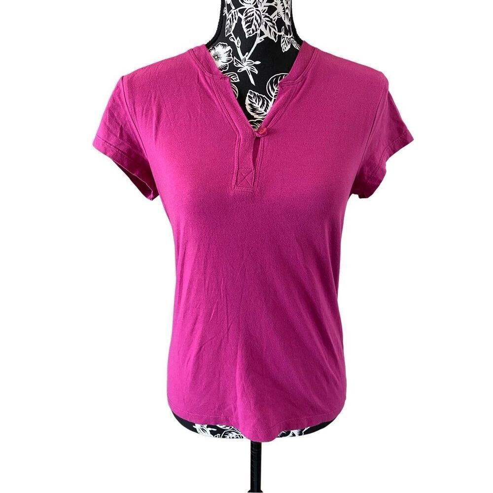 Covington Basic V Neck T shirt Casual Lounge Loungewear Cotton Everyday Workwear